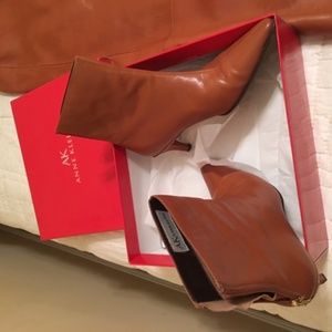 Reddish/BrownLeather Anne Klein Boots